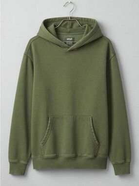 Women’s Aerie Olive Green Hooded Pullover Sweatshirt